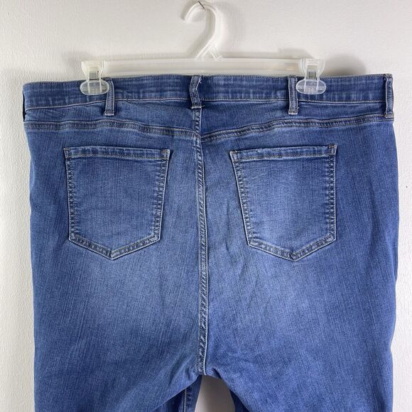 🌟3/$30🌟 Torrid Premium Sky High Rise Skinny Stretch Distressed Jeans 24R - Picture 9 of 15